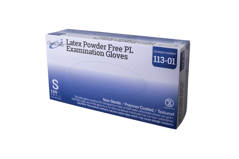 Glove Exam Latex Small Powder Free OmniTrust #11 .. .  .  